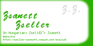 zsanett zseller business card